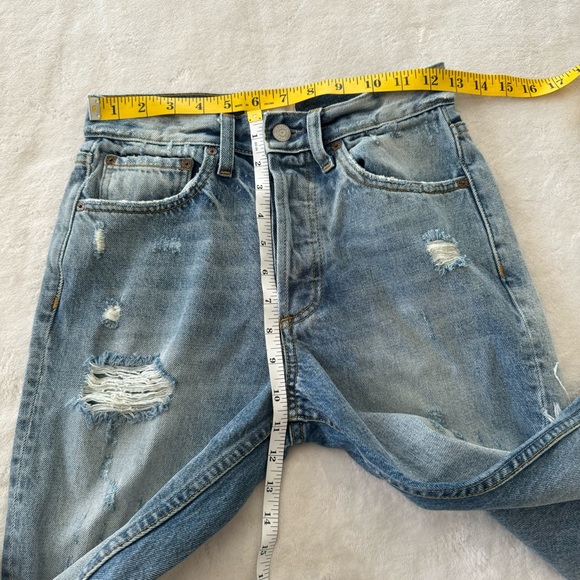 BOYISH Billy High Waist Distressed Jeans in Some Like it Hot Size 25 - Picture 14 of 15